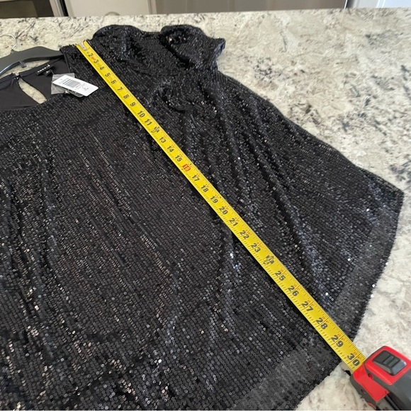 ❌SOLD Torrid Black Sequin Ruched Sleeve Top 2X NWT 18859297 - Picture 11 of 14